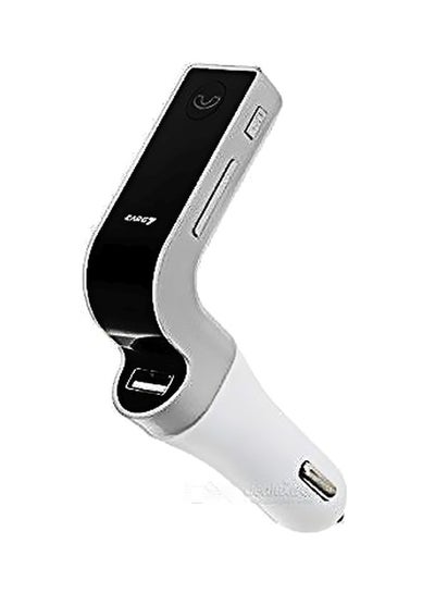 Buy Bluetooth Car Charger White/Black in UAE