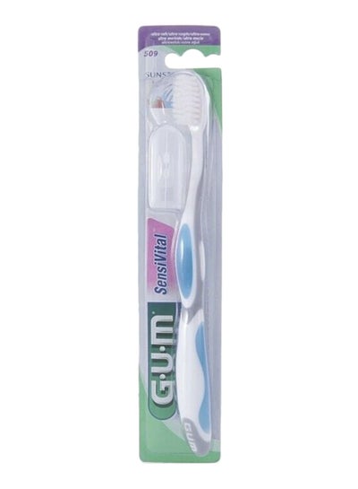 Buy Sensivital Toothbrush White/Blue in UAE