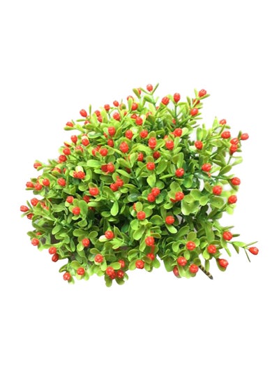 Buy Artificial Gypsophila Flower Bouquet Red/Green in UAE