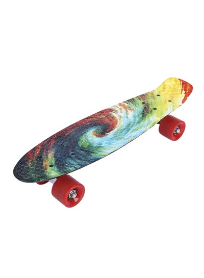 Buy Printing Pattern Four-Wheel Street Long Fish Skateboard in UAE