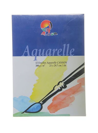 Buy 12-Piece A4 Drawing Sheet White in Egypt