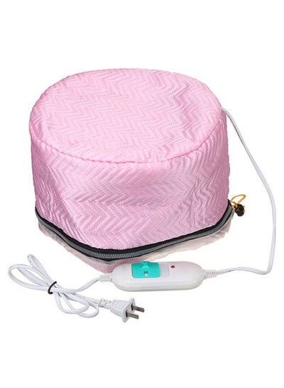 Buy Hair Thermal Spa Treatment Electric Heat Cap Pink/White 17 x 21cm in Egypt