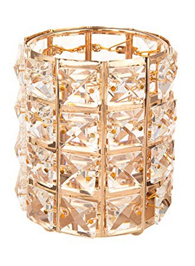 Buy Crystal Makeup Brush Holder Gold in Egypt