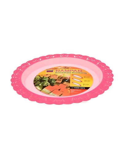 Buy Large Serving Platter Pink 32cm in Saudi Arabia