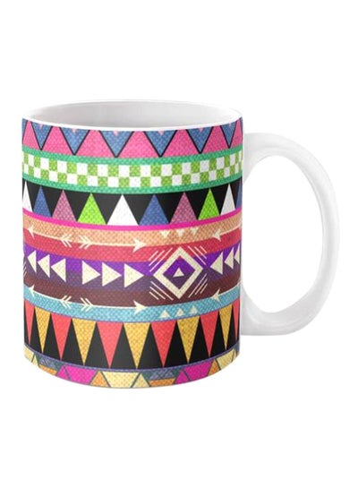 Buy Printed Ceramic Coffee Mug Multicolour Standard in Egypt