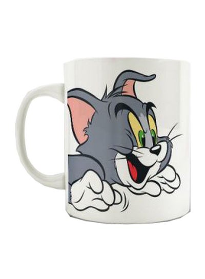 Buy Tom And Jerry Printed Mug White/grey/Brown 350ml in Egypt