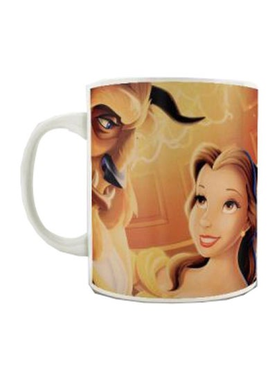 Buy Disney Printed Ceramic Mug Orange/Beige 350ml in Egypt