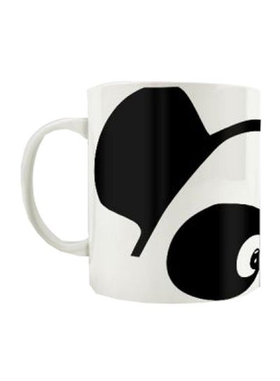 Buy Printed Ceramic Mug White/Black in Egypt