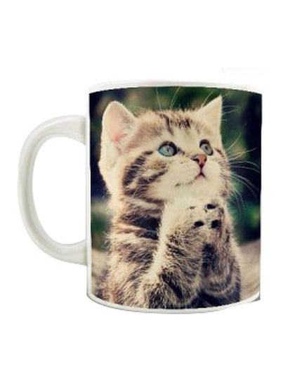 Buy Cat Printed Mug Multicolour in Egypt