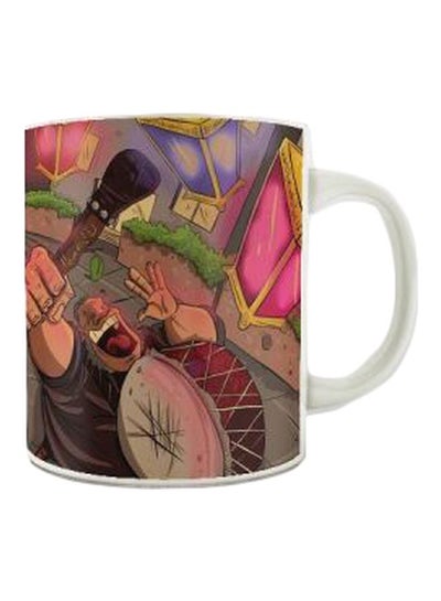 Buy Ramadan Printed Ceramic Mug White/Brown/Pink in Egypt