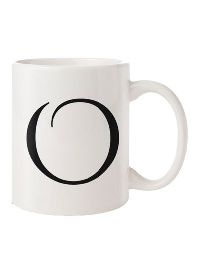 Buy Printed Ceramic Mug White/Black in Egypt