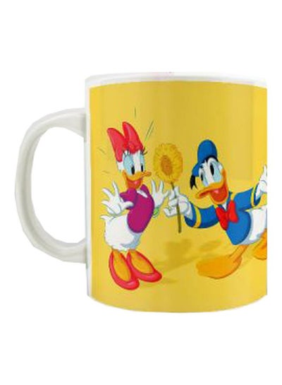 Buy Disney Printed Ceramic Mug Yellow/Blue/Purple in Egypt