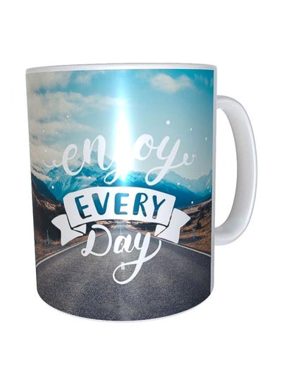 Buy Printed Ceramic Coffee Mug Multicolour Standard in Egypt