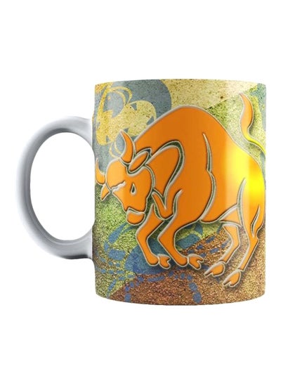 Buy Printed Ceramic Coffee Mug Multicolour in Egypt