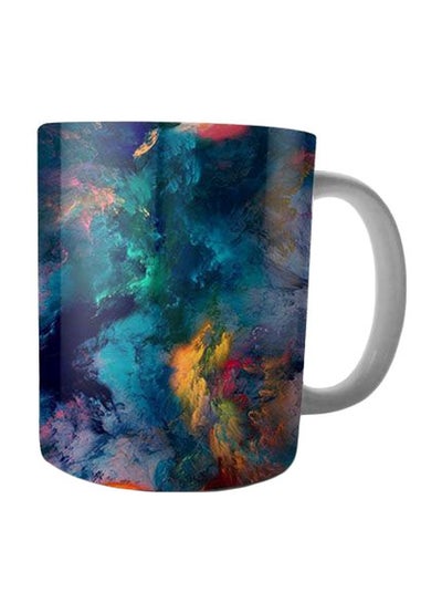 Buy Printed Coffee Mug Blue/Yellow/Red Standard in Egypt