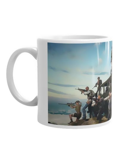 Buy Printed Coffee Mug White/Blue/Black in Egypt