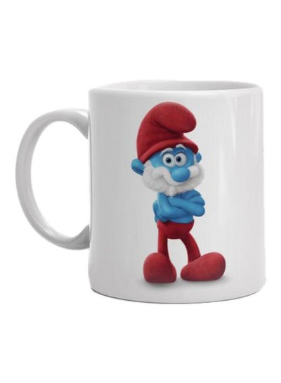 Buy Printed Ceramic Mug White/Blue/Red in Egypt