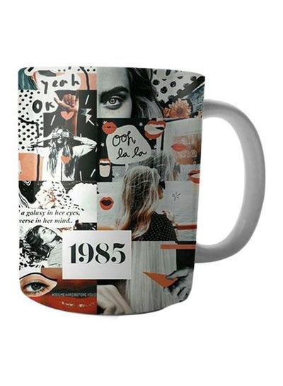 Buy Printed Ceramic Coffee Mug Multicolour Standard in Egypt