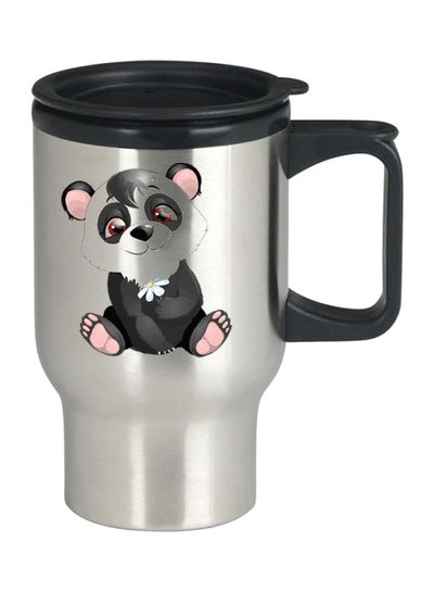 Buy Stainless Steel Mug Silver/Black in Egypt