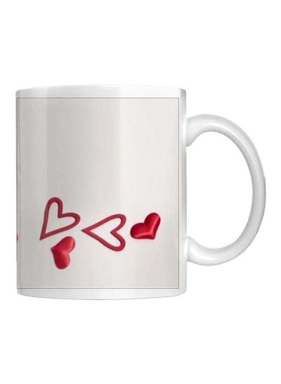 Buy Printed Coffee Mug White/Red in Egypt