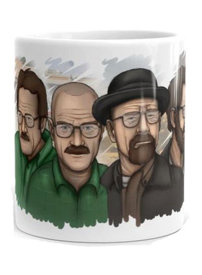 Buy Breaking Bad Printed Ceramic Mug White/Black/Green in Egypt