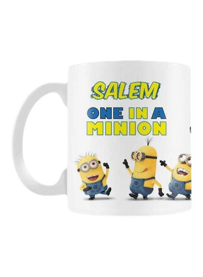 اشتري Minion Printed Ceramic Coffee Mug أبيض/أزرق/أصفر في مصر