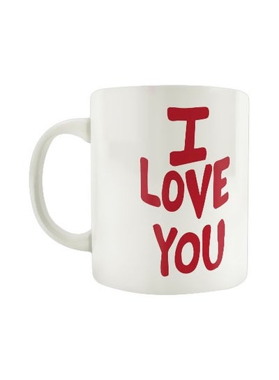 Buy I Love You Printed Mug White/Red in Egypt