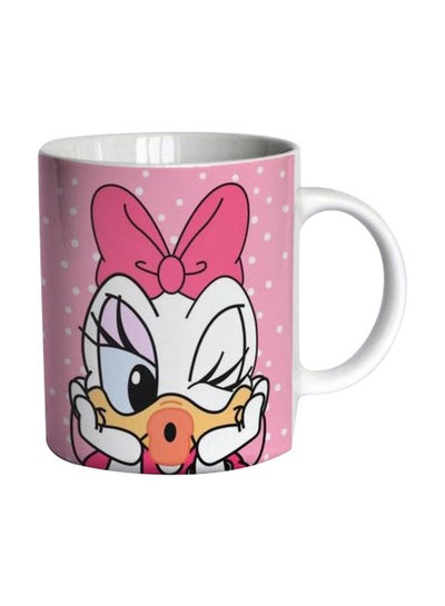 Buy Daisy Duck Printed Mug Pink/White/Black Standard in Egypt