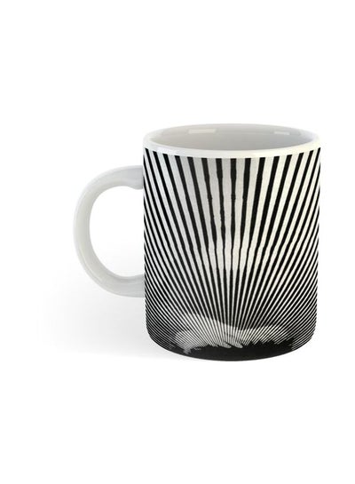 اشتري Printed Porcelain Coffee Mug White/Black في مصر