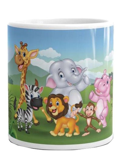 Buy Printed Porcelain Mug Multicolour in Egypt