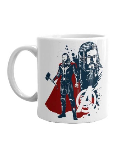 Buy Avengers Printed Ceramic Mug White/Blue/Red Standard in Egypt