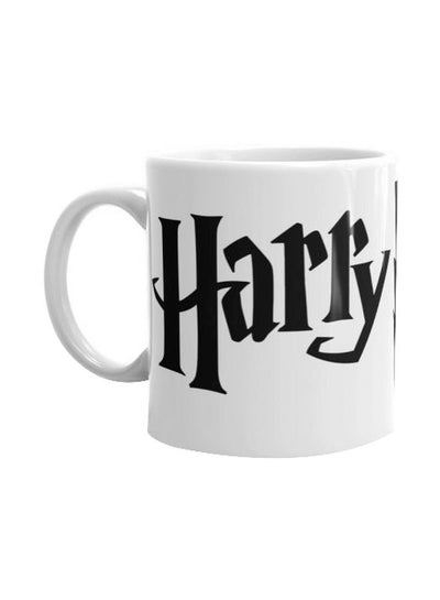 Buy Printed Ceramic Mug White/Black in Egypt