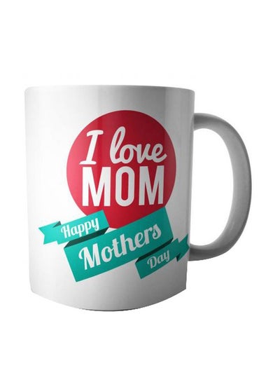 Buy Happy Mothers Day Printed Mug White/Red/Green Standard in Egypt