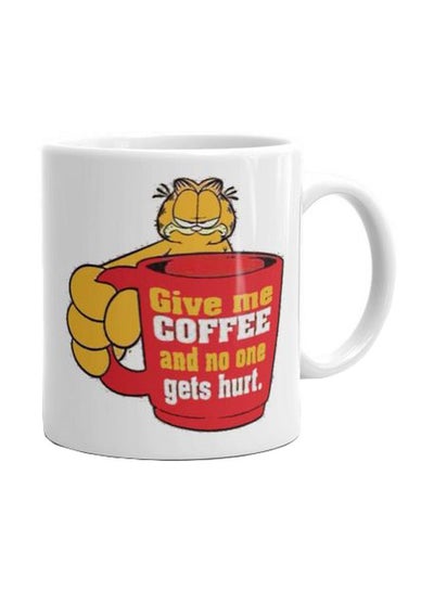 Buy Garfield Printed Mug White/Yellow/Black in Egypt