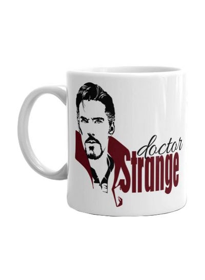 Buy Printed Ceramic Mug White/Red/Black in Egypt