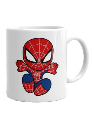 Buy Ceramic Printed Mug White/Red/Blue in Egypt