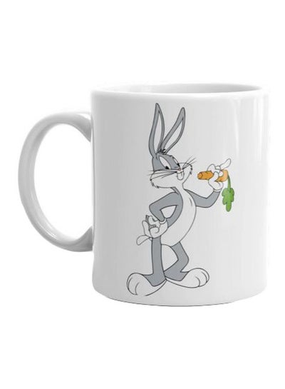 Buy Printed Ceramic Mug White/Grey/Green in Egypt