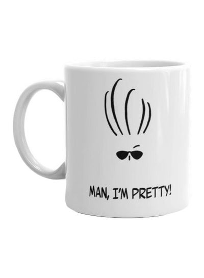 Buy Printed Ceramic Mug White/Black in Egypt