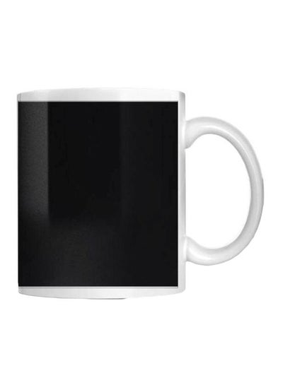 Buy Printed Ceramic Mug Black/White in Egypt