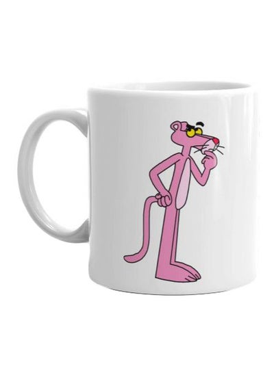 اشتري Pink Panther Printed Mug أبيض/وردي/أصفر Standard في مصر