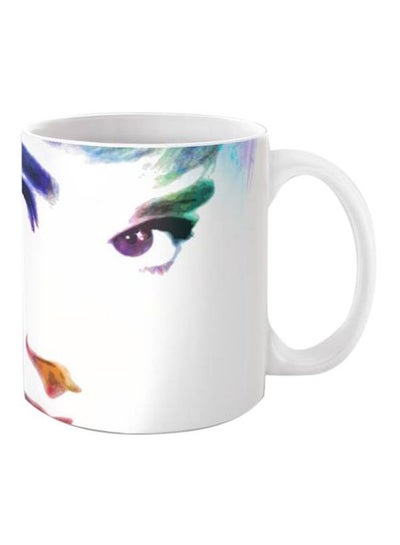 Buy Printed Coffee Mug White/Blue/Green Standard in Egypt