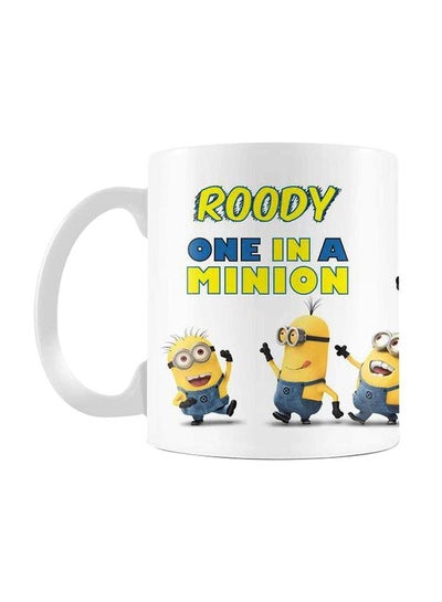 Buy One In A Minion Printed Ceramic Mug White/Blue/Yellow in Egypt