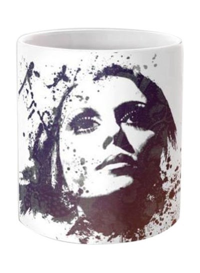 Buy Printed Coffee Mug White/Black One Size in Egypt