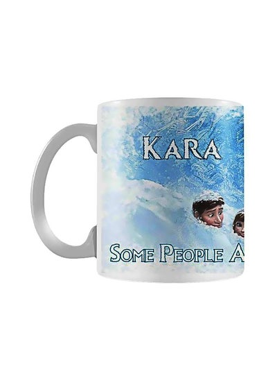 Buy Printed Ceramic Mug White/Blue in Egypt