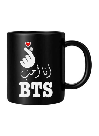 Buy BTS Printed Coffee Mug Black/White/Red Standard in Egypt