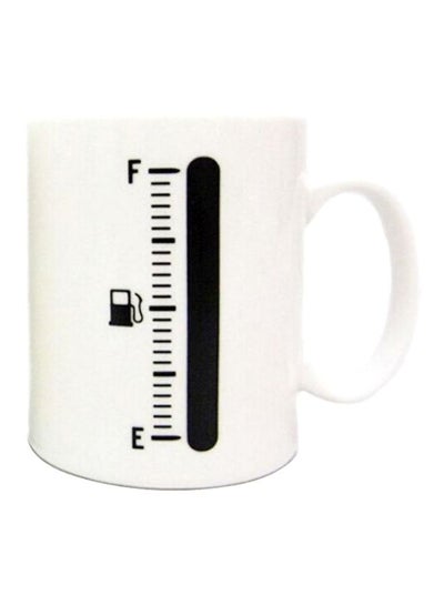 Buy Printed Ceramic Mug Black/White in Egypt