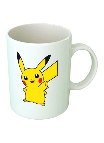 Buy Pokémon Printed Coffee Mug White/Black/Yellow Standard Size in Egypt