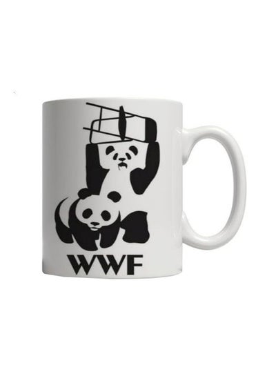 Buy Panda Printed Coffee Mug White/Black Standard Size in Egypt