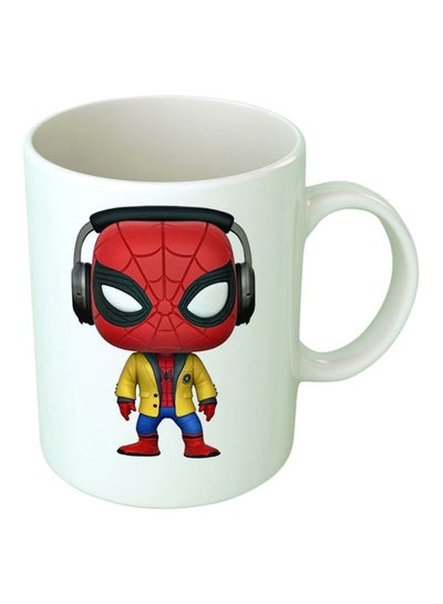 Buy Spiderman Printed Mug White/Red/Yellow in Egypt