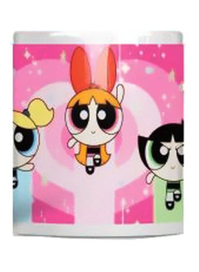 Buy Powerpuff Girls Printed Coffee Mug Pink/Black/Orange Standard in Egypt